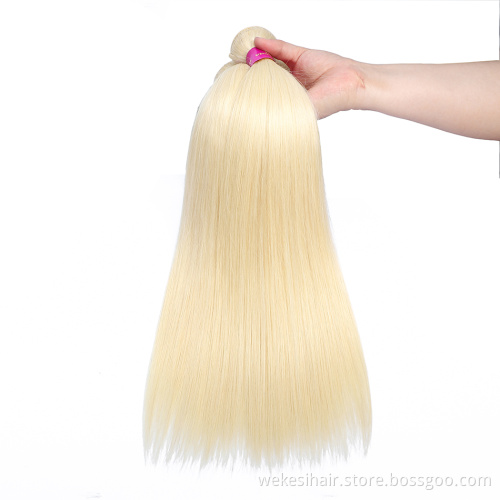 Wholesale 613 Cuticle Aligned Virgin Hair,Russian Blonde Virgin Human Hair Bundle,40 Inch Blonde Brazilian Human Hair Extension